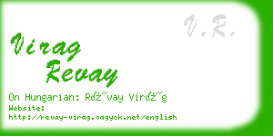 virag revay business card